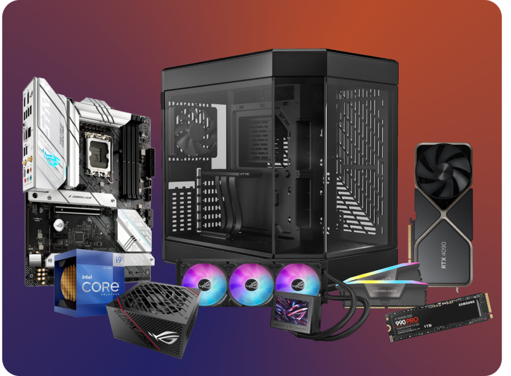 Listing the components of a custom PC